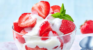 Fresas con crema
